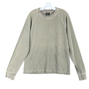 Lucky Brand Mens XL Pullover Vintage Y2K Washed Distressed Crewneck Streetwear